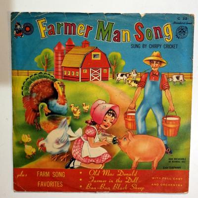 Farm Song Favorites - Farmer Man Song / Sung By Chirpy Cricket- Plak