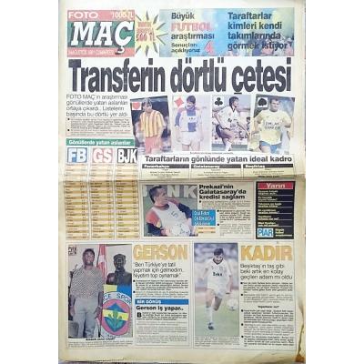 Foto Maç gazetesi - 24 Ağustos 1991 - Gazete