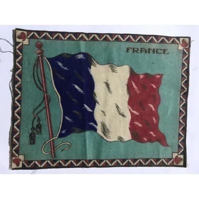 France - Fransa / 1910'lar Tütün promosyonu, 20x28 kumaş bayrak