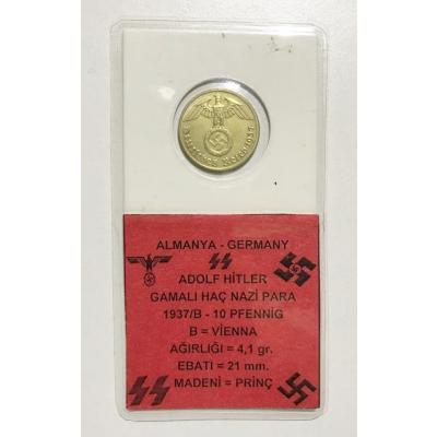 Gamalı Haç - Nazi Para / 10 Pfenning 1937
