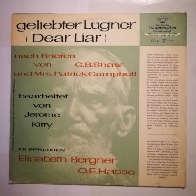 Geliebter Lügner (Dear Liar) - G. Bernard Shaw - Mrs. Patrick Campbell / Plak