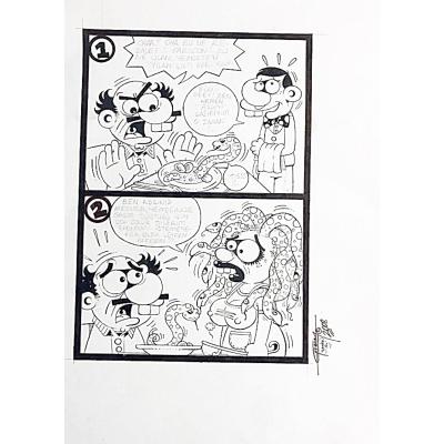 Gökhan 2008 - Karton üzerine çini kalem, karikatür