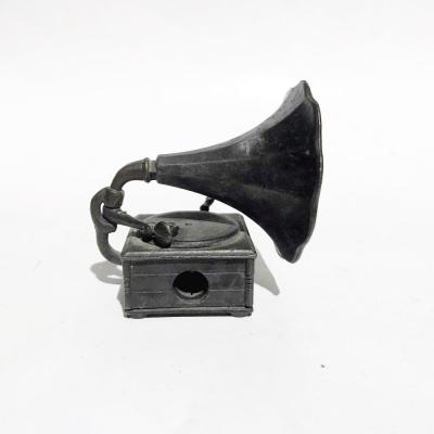 Gramofon - Bronz görünümlü, metal kalemtıraş