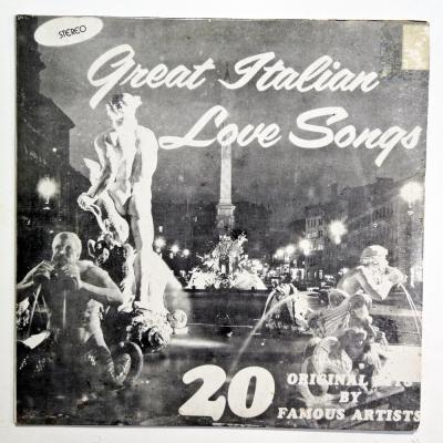 Great Italian Love Songs - 20 Original Hits by Famous Artists - Plak
