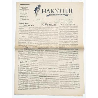 Hakyolu Siyasi ve İktisadi Gazete 3-12-1969 BURSA - Gazete