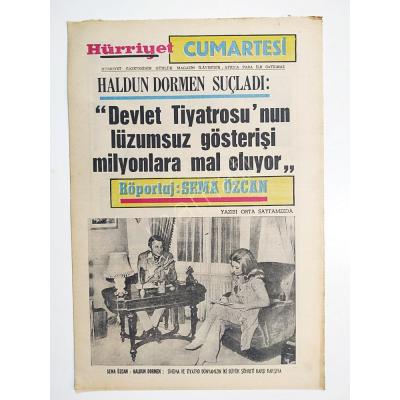 Haldun DORMEN, Beşiktaş'lı Nihat / Hürriyet Perşembe 4 Nisan 1970 - Gazete