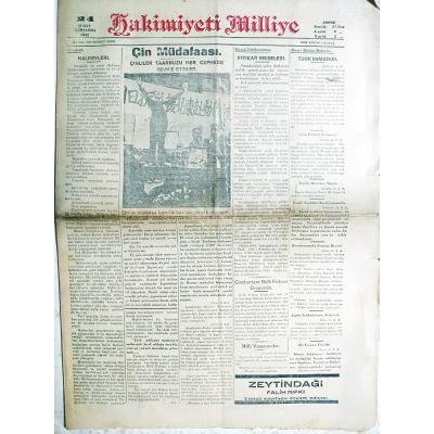 Halkevi haberli 24 Şubat 1932 tarihli, Hakimiyeti Milliye gazetesi
