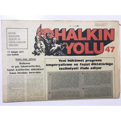 Halkın Yolu Gazetesi - 17 Ocak 1978
