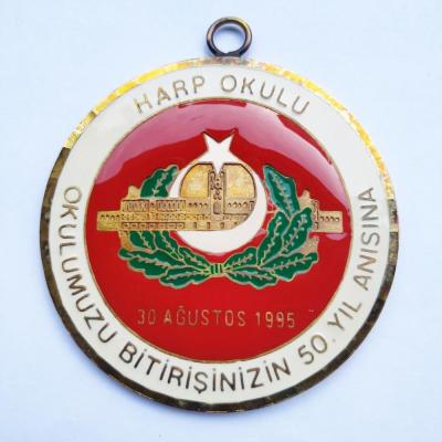 Harp Okulu - Okulumuzu bitirişinizin 50. yılı anısına - Mineli büyük boy madalya