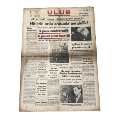 Hitler haberli, Ulus gazetesi - 6 Şubat 1938