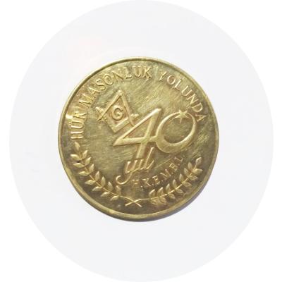 Hür Masonluk Yolunda 40. yıl - Masonik madalya