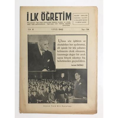 İlk Öğretim Dergisi Sayı:114 / 1942 - Dergi