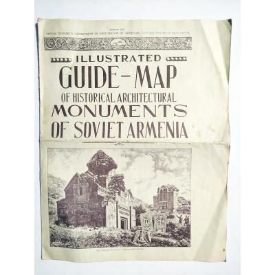 Illustrated Guide Map of Historical Architectural Monuments of Soviet Armenia - Harita