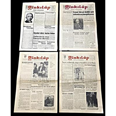 İnkılap gazetesi 1961 - 4 adet