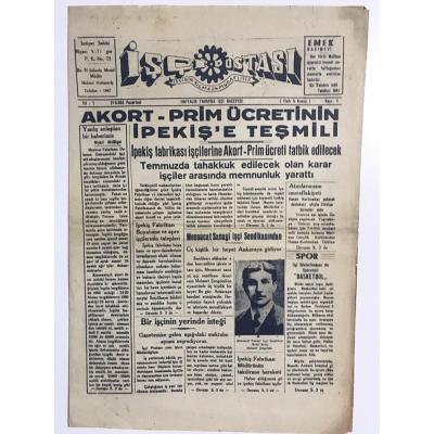İşçi Postası - Haftalık Tarafsız İşçi Gazetesi / Sayı : 3 - 1954 - BURSA