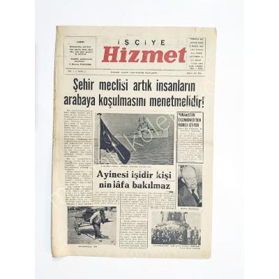 İşçiye Hizmet Gazetesi 4 Haziran 1953 - Gazete