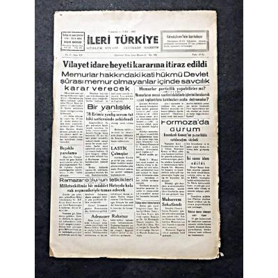 İskenderun İleri Türkiye gazetesi - 12 Mart 1955