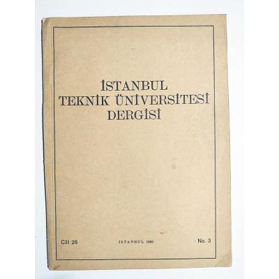 İstanbul Teknik Üniversitesi Dergisi Sayı:3 / 1968