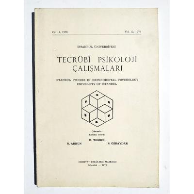 İstanbul Üniversitesi Tecrübi Psikoloji Çalışmaları Cilt 12-1976