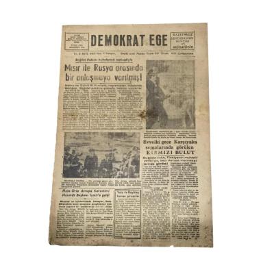 İzmir / Demokrat Ege gazetesi 23 Ocak 1957 