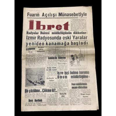 İzmir Fuar - İbret gazetesi / 20 Ağustos 1963