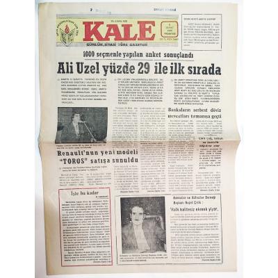 Kale gazetesi 6 Şubat 1989 / Halk kalitesiz ekmek yiyor - Gazete