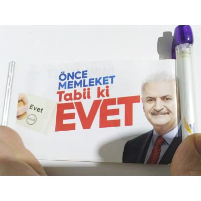 Kararımız Evet - Binali YILDIRIM AKP - Tükenmez kalem