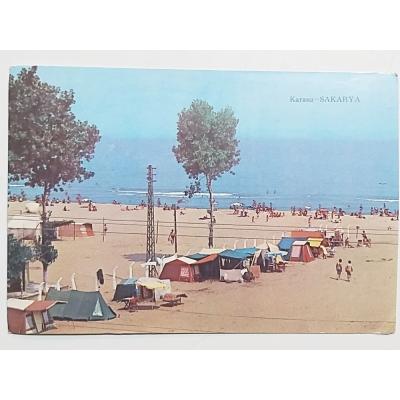 Karasu Sakarya Plajı / Gelişim Kitabevi 54,55 - Kartpostal