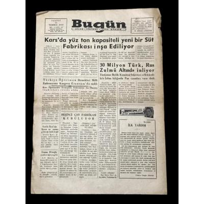 Kars - Bugün gazetesi /13 Temmuz 1959