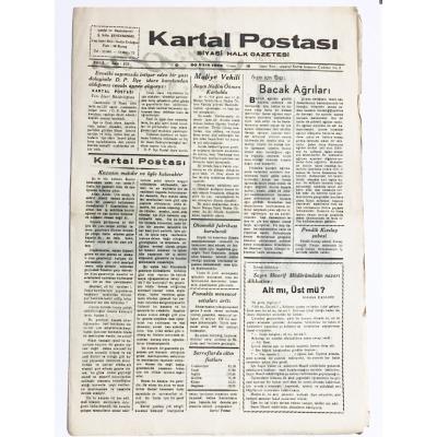 Kartal Postası gazetesi, 20 Nisan 1956- Eski Gazete