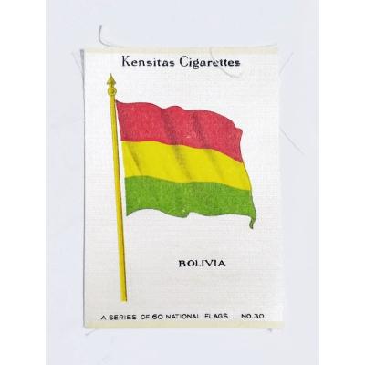 Kensitas Cigarettes 1930 / Ülke bayrakları BOLIVIA - İpek bayrak