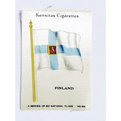 Kensitas Cigarettes 1930 / Ülke bayrakları FINLAND - İpek bayrak