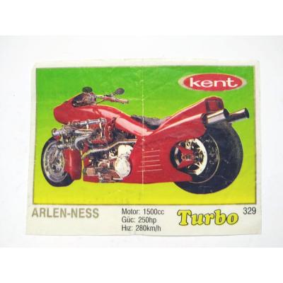 Kent Turbo sakızları, Arlen - Ness No:329 - Sakız kağıdı