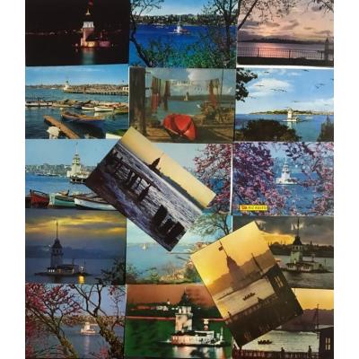 Kız kulesi - 32 adet kartpostal