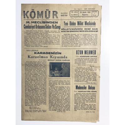 Kömür Havza Gazetesi - 24 Aralık 1945