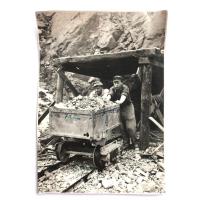 Kurt Röder Sprenging - Maden ocağında. işçiler / 12x17 Fotoğraf