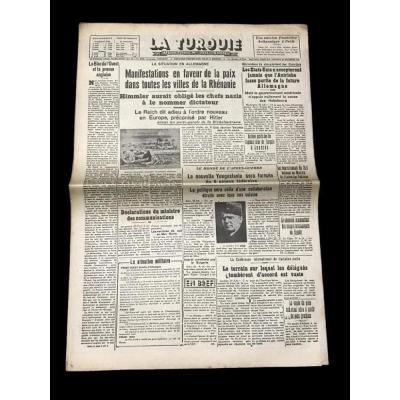 La Turquie Gazetesi - 24 Novembre 1944 /2. Dünya savaşı haberli
