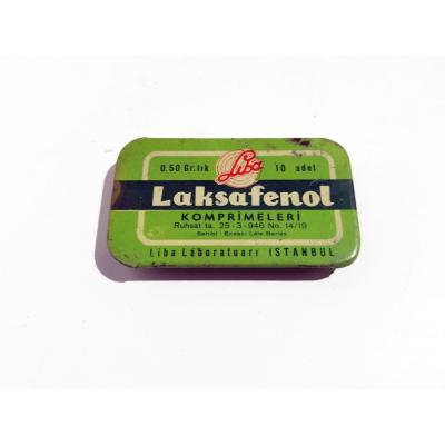 Laksafenol / Liba Laboratuarı - Eski İlaç Şişeleri