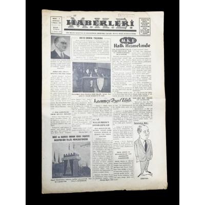 MKE Haberleri gazetesi - 15 Nisan 1960