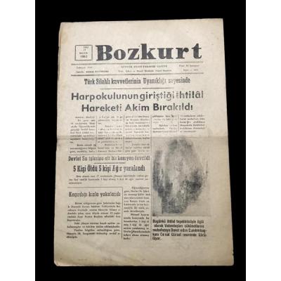 Malatya - Bozkurt Gazetesi / 21 Mayıs 1963