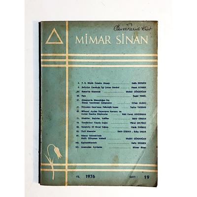 Mimar Sinan Dergisi Sayı:19 / 1976  - Dergi