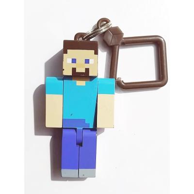Minecraft Steve Large Scale Action / 7 cm. - Anahtarlık