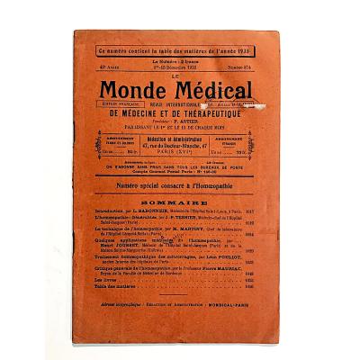 Monde Medical Dergisi Sayı:874 1935 - Dergi