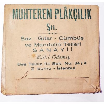 Muhterem Plakçılık - Beş Telsiz Zeytinburnu - Saz teli zarfı