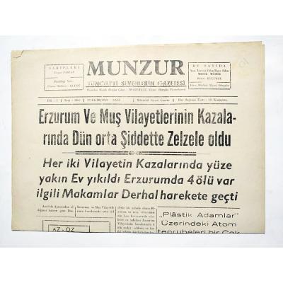 Munzur - Tunceli'yi sevenlerin gazetesi - 27 Ekim 1959