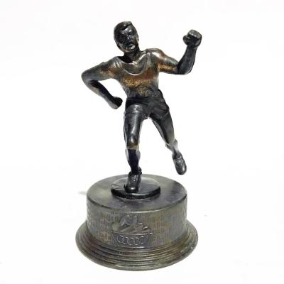 Olimpiyat koşucusu - Bronz görünümlü, metal kalemtıraş