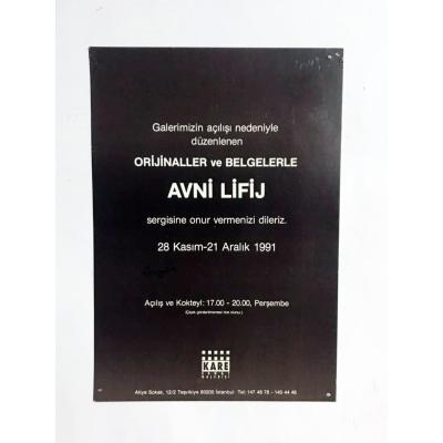 Orijinaller ve Belgelerle Avni LİFİJ - Kare Sanat Galerisi / Sergi kataloğu