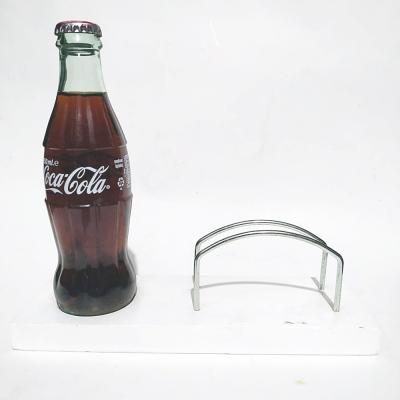 Orjinal Coca Cola şişeli, ahşap beyaz peçetelik