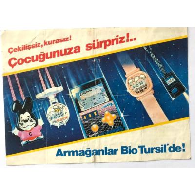 Oyuncak hediyesi, çocuklara sürpriz armağanlar - Turyağ Bio Tursil / 12X17 Reklam
