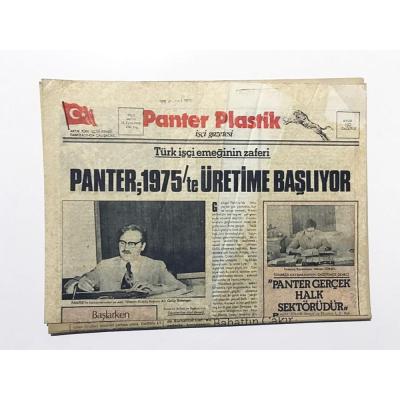 Panter Plastik - İşçi Gazetesi / Sayı : 1 - 15 Eylül 1974